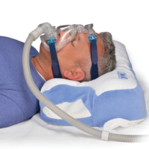 Oreiller CPAP Contour en position couchée