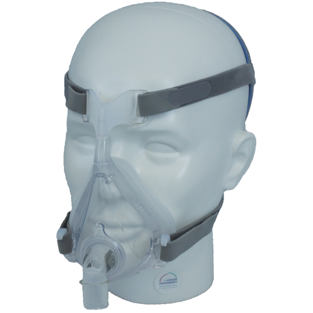 Vue latérale du masque facial ResMed Quattro Air CPAP