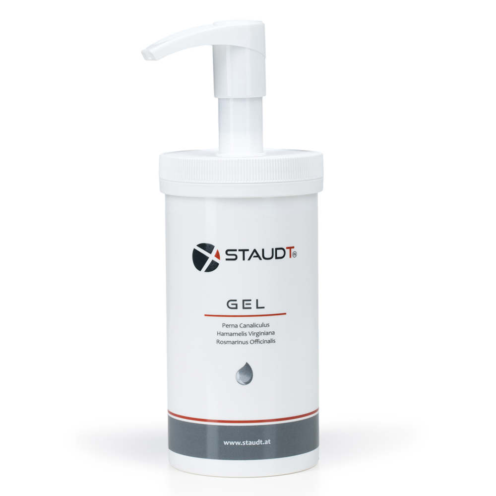 Gel STAUDT, flacon-pompe ou recharge, 500 ml, douleurs articulaires, tensions et maux de dos, extraits de moules vertes et de plantes, non gras