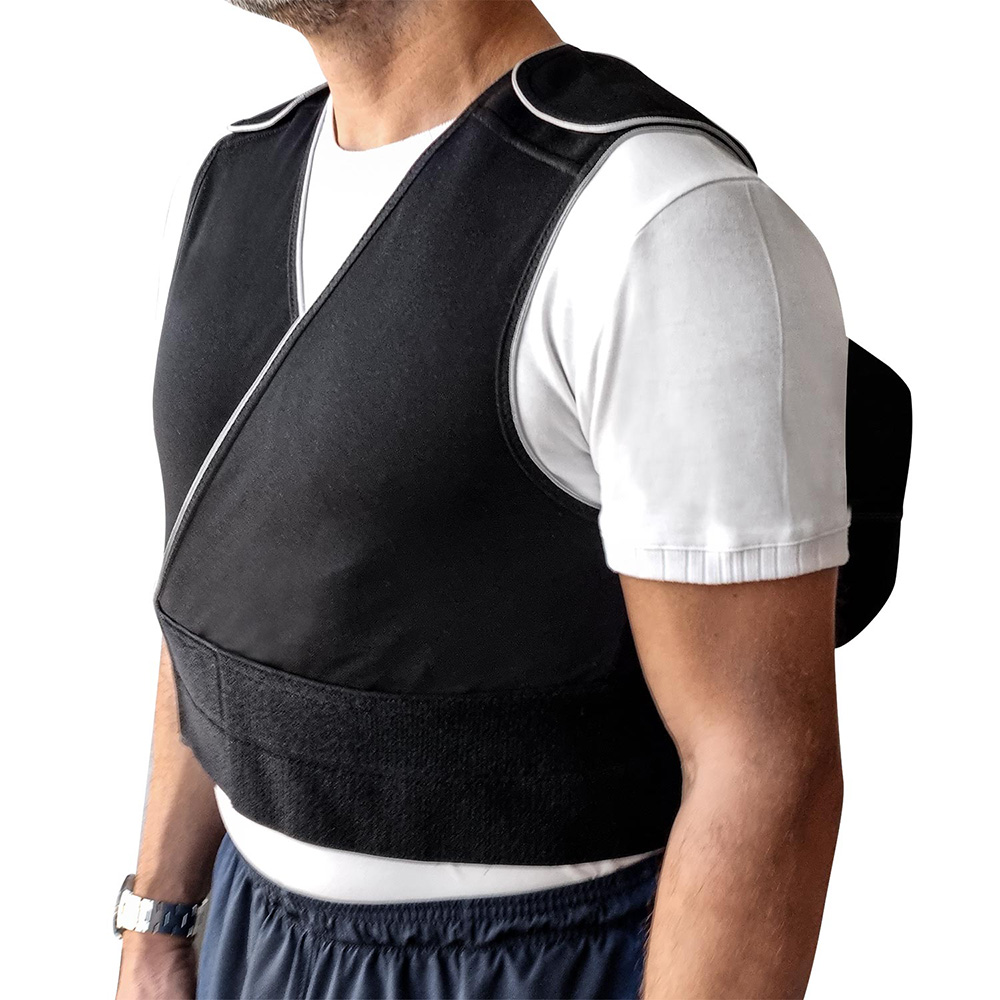 Verre Rugby Gilet Anti-frottement Shires Extensible - Noir
