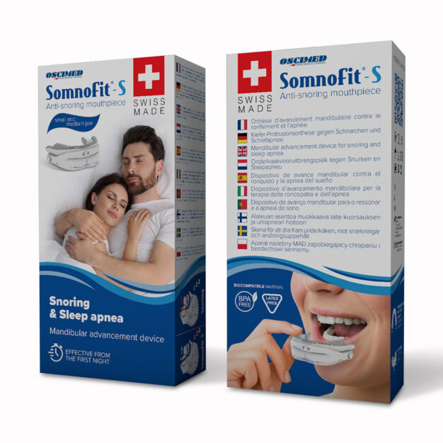 Emballage gouttière contre le ronflement SomnoFit S