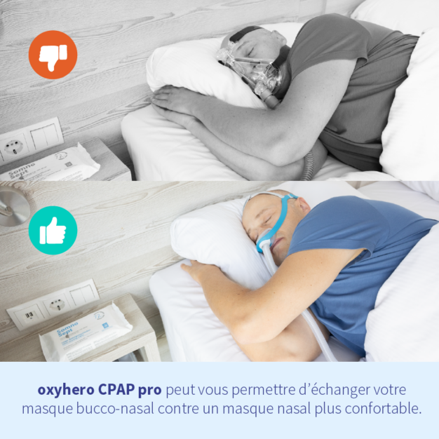 oxyhero CPAP pro contre les fuites buccales CPAP 02