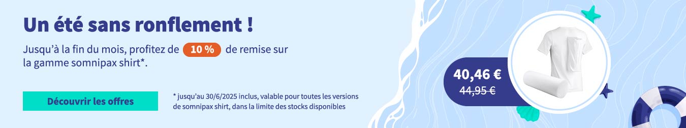 Campagne promotionnelle Un été sans ronflements avec somnipax shirt 5