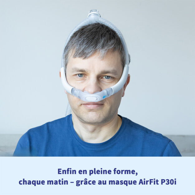 ResMed AirFit P30i Nasenpolstermaske Frontansicht nah