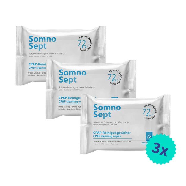 SomnoSept Lingettes CPAP lot de 3