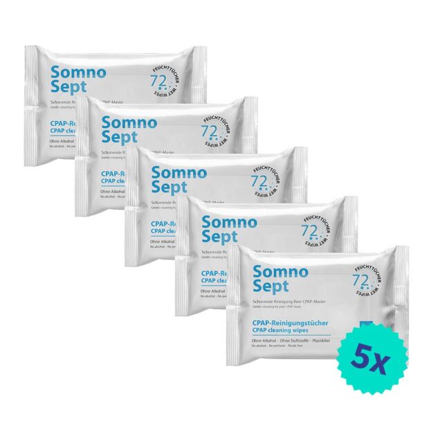 SomnoSept Lingettes CPAP lot de 5