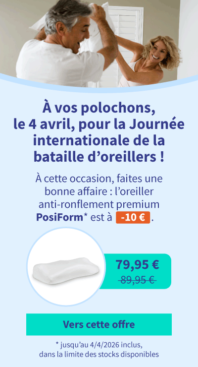 Réduction sur l’oreiller anti-ronflement premium PosiForm 05
