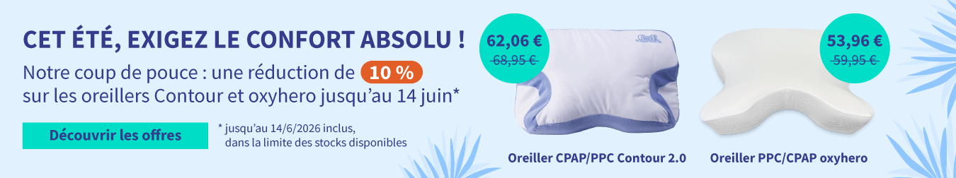 Réduction sur oreiller spécial PPC Contour ou oxyhero 04
