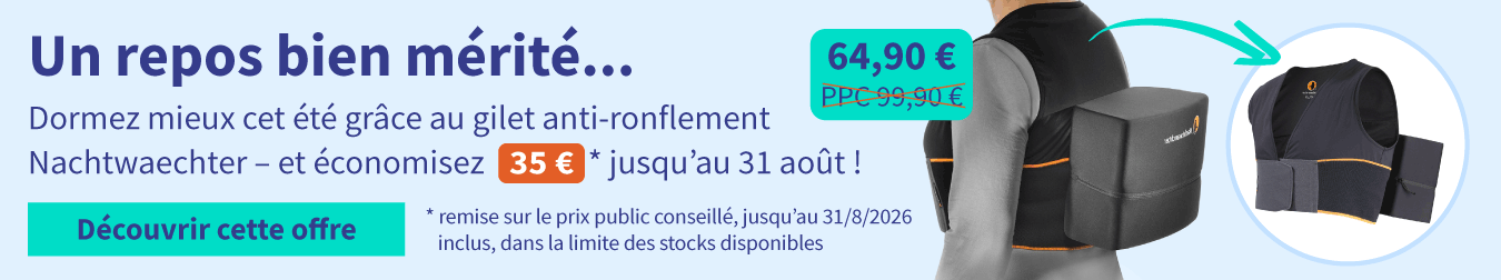 Réduction sur le gilet anti-ronflement Nachtwaechter 05