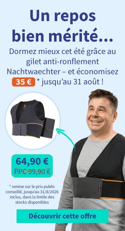 Réduction sur le gilet anti-ronflement Nachtwaechter 01