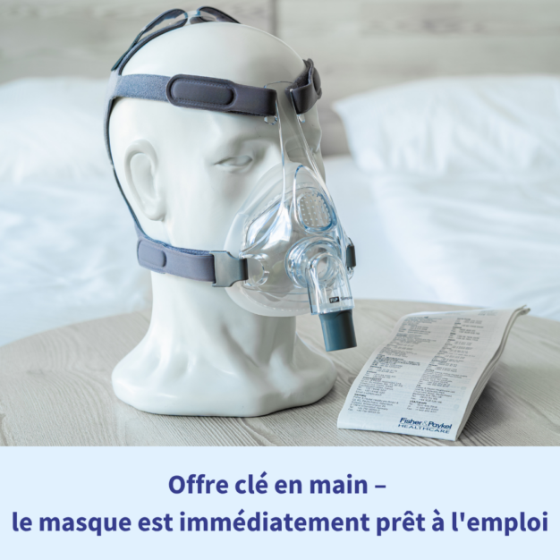Fisher & Paykel Simplus CPAP-Masque facial vue de face